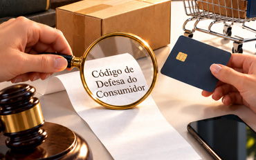 Consumidor conversando com um advogado